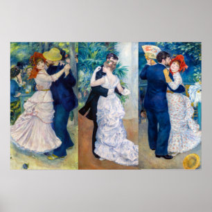 Affiche Renoir - Série de danse : Bougival, Ville & Campag