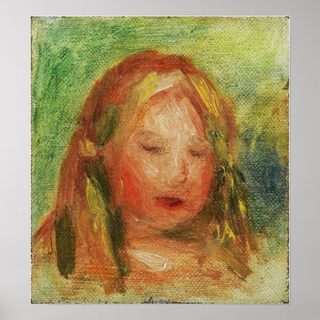 Affiche Renoir - Study Of Child's Head (Coco) (Devant)