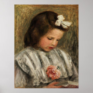 Affiche Renoir - Tête de jeune fille 1893