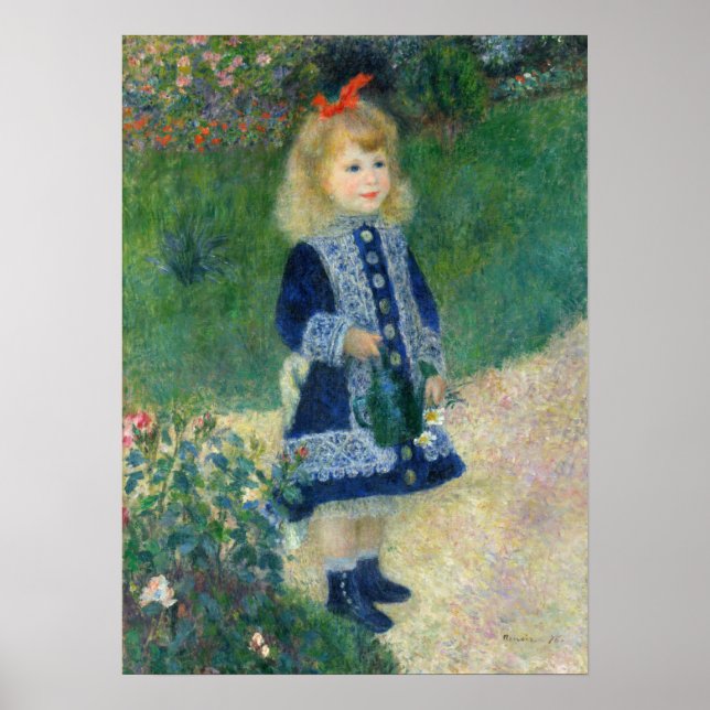 Affiche Renoir - Une Fille Avec Une Poubelle D'Eau (Devant)