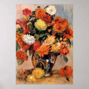 Affiche Renoir - Vase des fleurs, 1884
