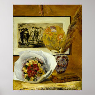 Affiche Renoir - Vie Toujours Avec Bouquet