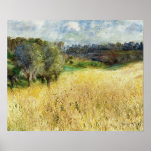 Affiche Renoir - Wheatfield 1879