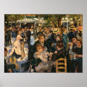 Affiche Renoir's Bal    dude la Galette (1876)
