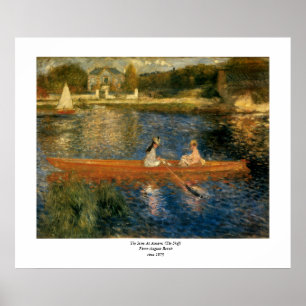 Affiche Renoir's The Seine at Asnières (The Skiff) ca 1879