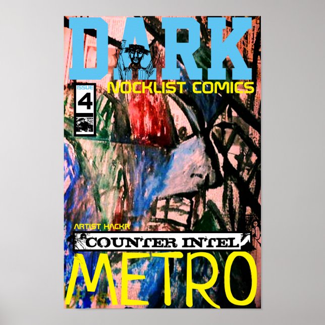 AFFICHE RENSEIGNEMENTS CONTRE LE MÉTRO SOMBRES (Devant)