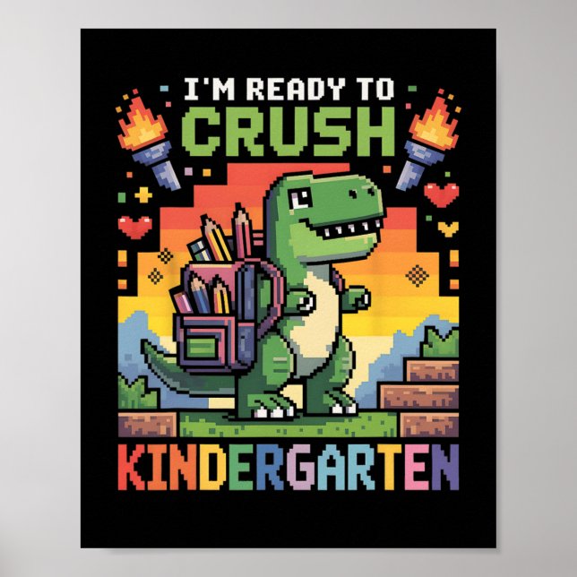 Affiche Rentrée Des Classes Garçons De Maternelle Je Suis  (Devant)