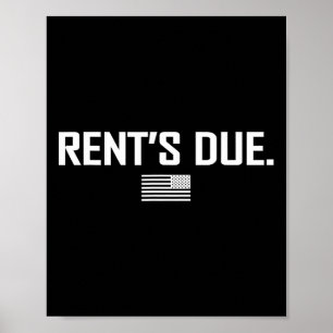 Affiche Rent's due Work Bodybuilder Poids T S