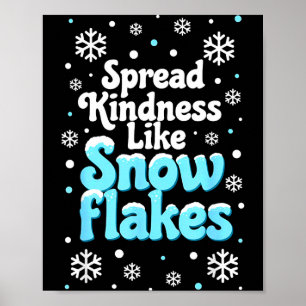 Affiche Répandre la gentillesse comme des flocons de neige