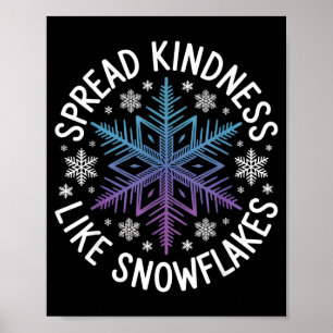 Affiche Répandre la gentillesse comme des flocons de neige