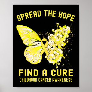 Affiche Répandre L'Espoir Trouver Un Traitement Du Cancer