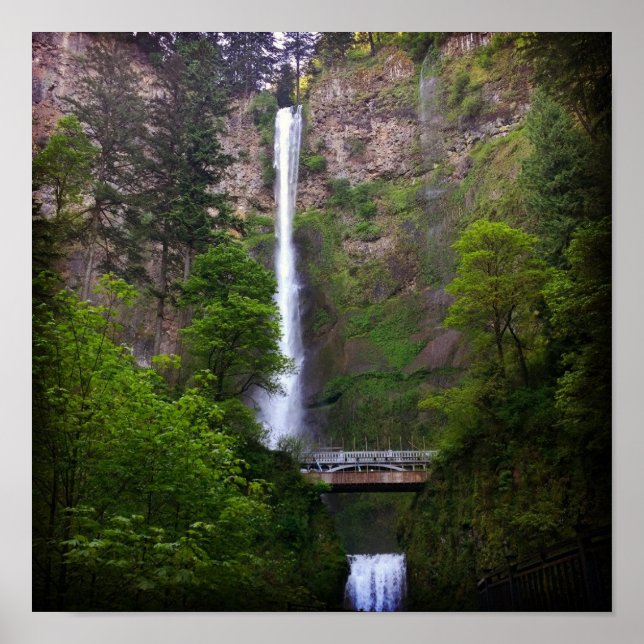 Affiche Réparation du pont de Multnomah Falls (Devant)