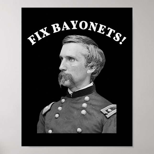 Affiche Réparez le devis de guerre civile de Bayonets Josh (Devant)