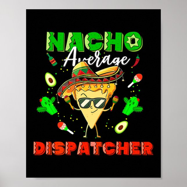 Affiche Répartiteur moyen nacho mexicain (Devant)