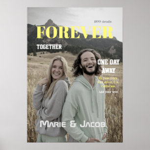 Affiche repas de couple à un jour de distance magazine pho