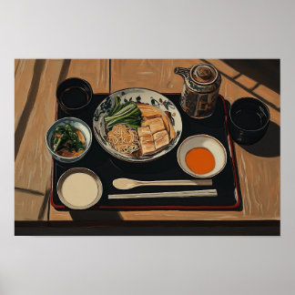 Affiche Repas japonais