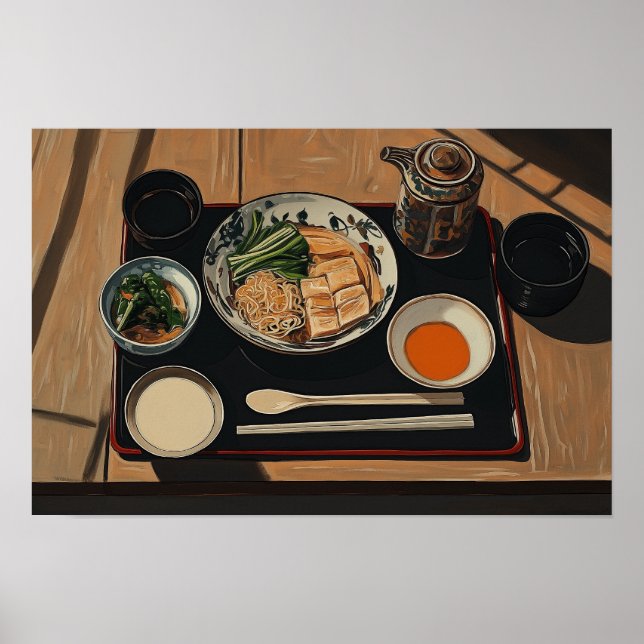 Affiche Repas japonais (Devant)