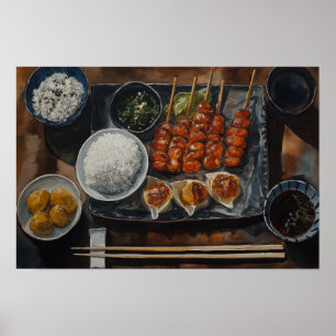 Affiche Repas japonais