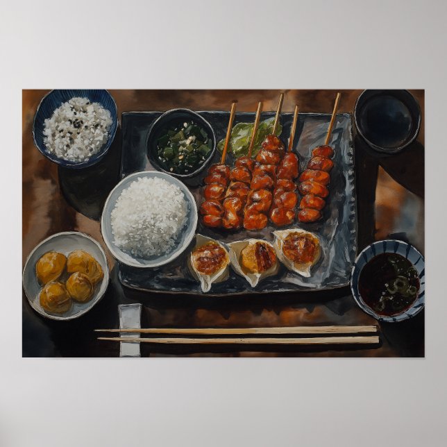 Affiche Repas japonais (Devant)