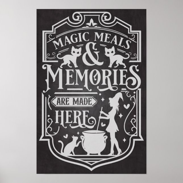Affiche Repas magiques et souvenirs d'Halloween (Devant)