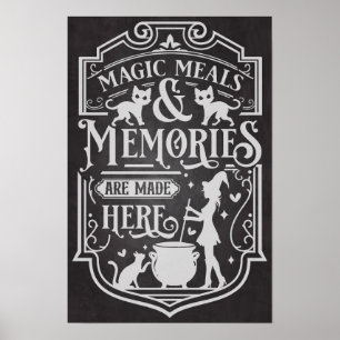 Affiche Repas Magiques Et Souvenirs Halloween