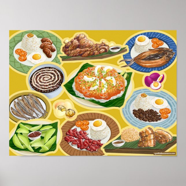 Affiche Repas philippins / Aliments de confort Pinoy (Devant)