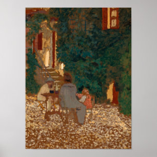 Affiche Repast in a Garden, 1898 by Edouard Vuillard
