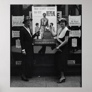 Affiche REPEAL the PROHIBITION 18th AMENDMENT c. 1929