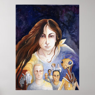 Affiche Repère l'affiche de marine de l'espace