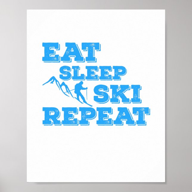 Affiche Répéter le ski du sommeil (Devant)
