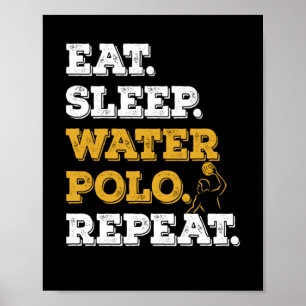 Affiche Répéter le waterpolo du sommeil