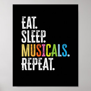 Affiche Répéter les comédies musicales du sommeil