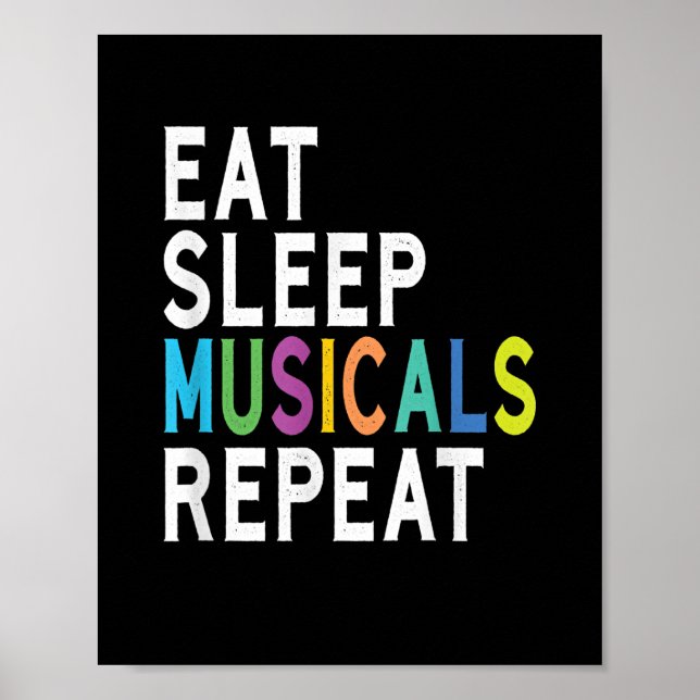 Affiche Répéter les comédies musicales du sommeil (Devant)