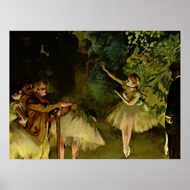 Affiche Répétition de ballet - Edgar Degas - 1875 (Devant)