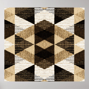 Affiche Répétition de géométrie : Conception Arrière - pla