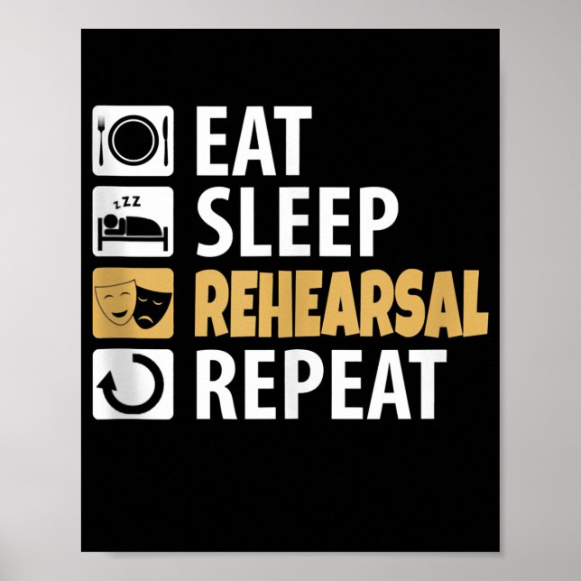 Affiche Répétition de la répétition du sommeil - Citations (Devant)