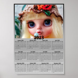 Affiche Replace the photo with your calendar