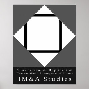 Affiche Réplication minimaliste 1 Composition 1 Lozengs