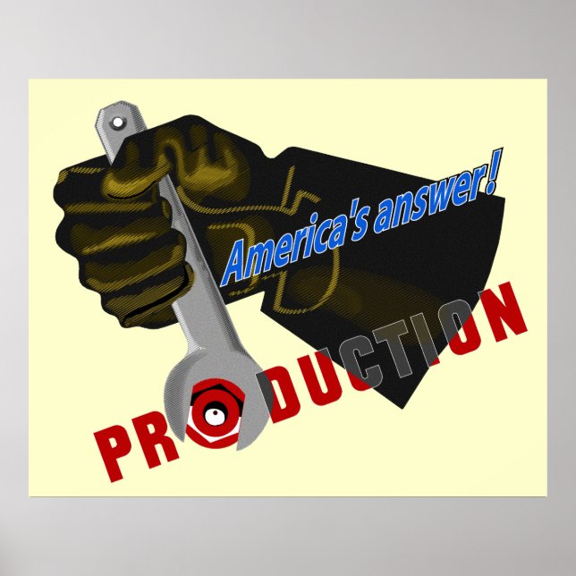 Affiche Réponse de l’Amérique - PRODUCTION (Devant)