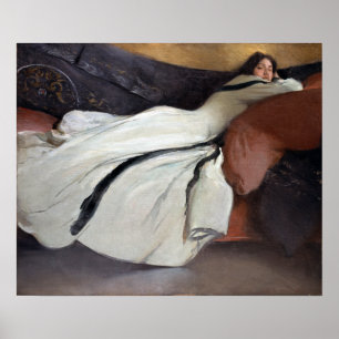 Affiche Repos blanc de John Alexandre