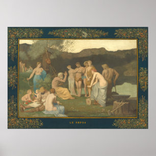 Affiche Repos - Pierre Puvis de Chavannes Beaux-Arts