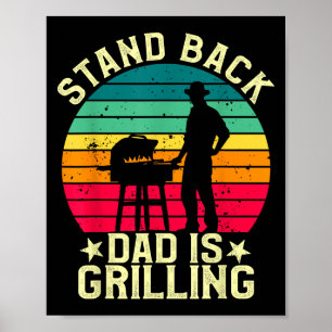 Affiche Reposez Papa Grille Bbq T Viande Fumeur Grill