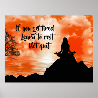 Affiche Reposez-vous, ne cachez pas la citation motivation