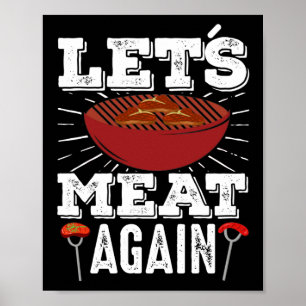Affiche Reprenons la viande Fumer Grill Viande barbecue
