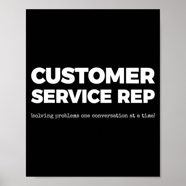 Affiche Représentant du service (résolution des problèmes  (Devant)
