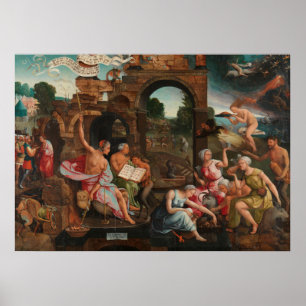 Affiche Représentation antique des sorcières