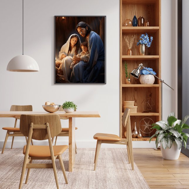 Affiche Représentation apaisante de la nativité (Créateur téléchargé)