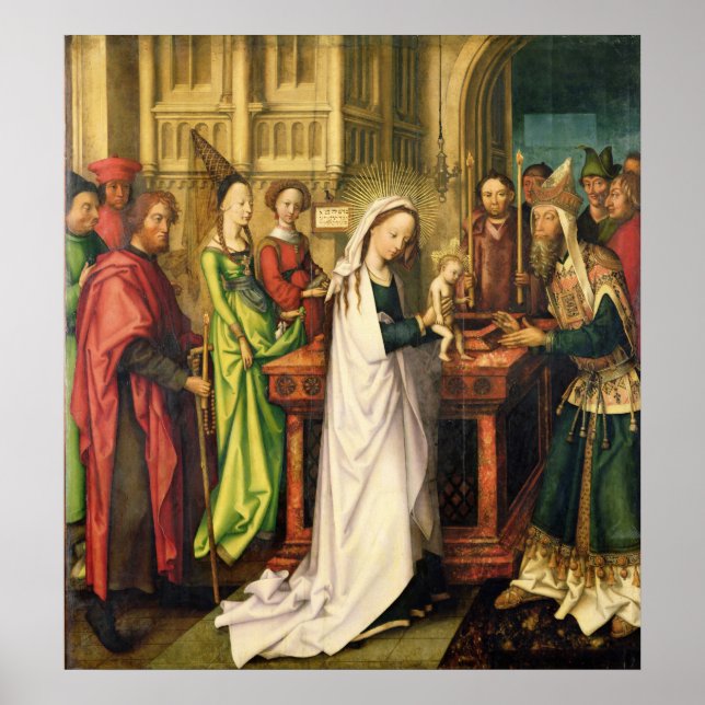 Affiche Représentation du Christ dans le Temple, 1500 (Devant)