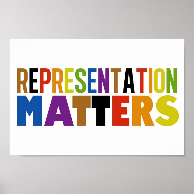 Affiche Représentation Fait Matière Arc-en-ciel Diversité (Devant)