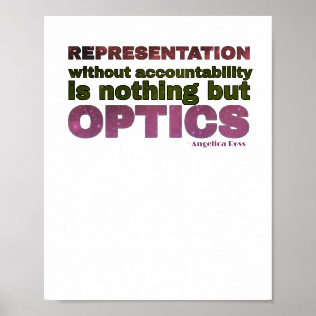 Affiche Représentation Sans Responsabilisation Est Optique (Devant)